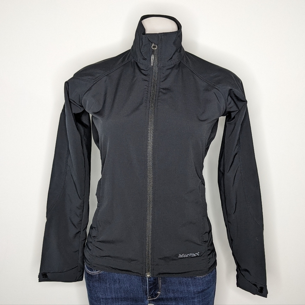 Marmot black high neck zip up jacket XS